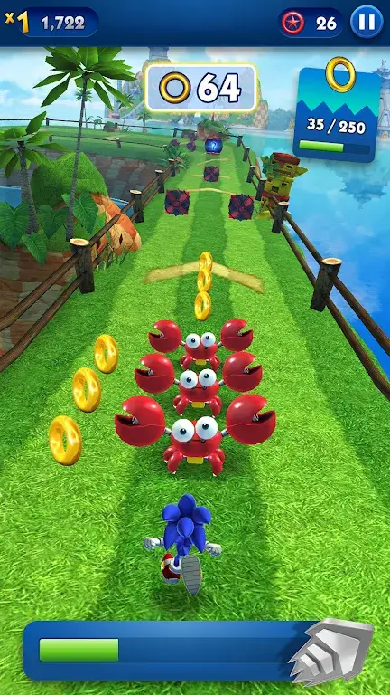 Capture d'écran de gameplay Sonic Prime Dash 2