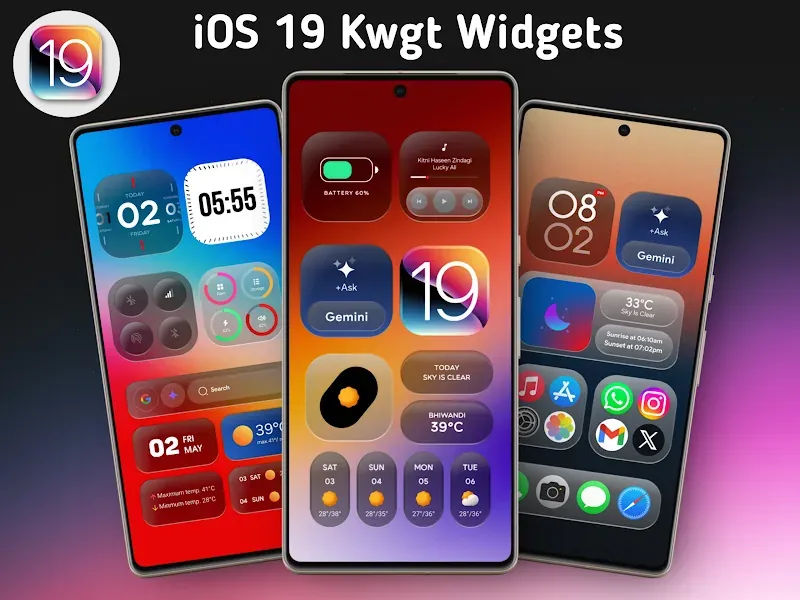 Capture d'écran 4 de iOS 19 Kwgt