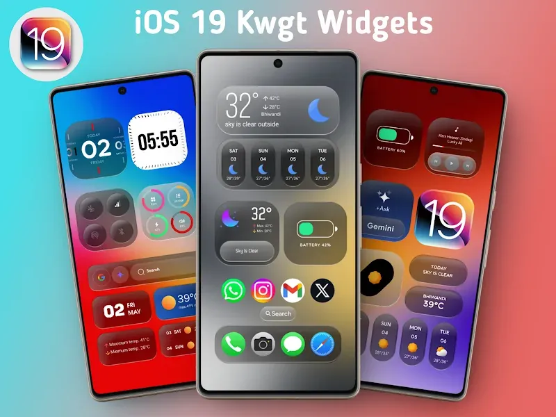Capture d'écran 5 de iOS 19 Kwgt