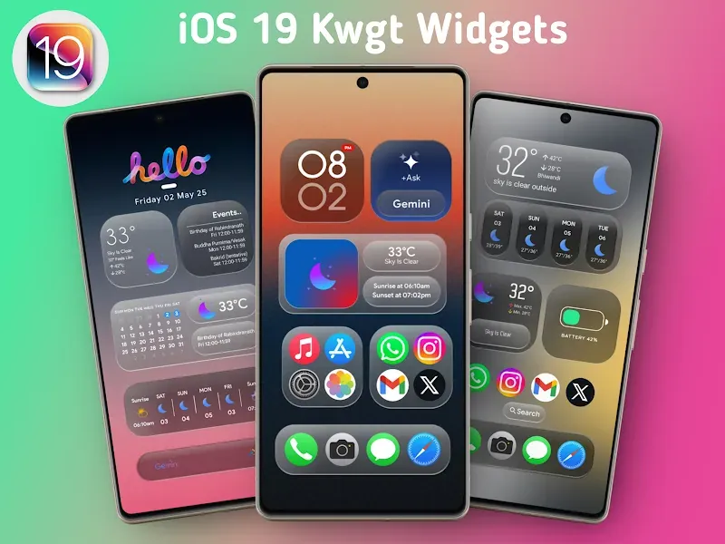 Capture d'écran 6 de iOS 19 Kwgt