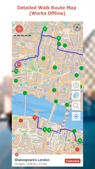 Capture d'écran 2 de GPSmyCity: Walks in 1K+ Cities
