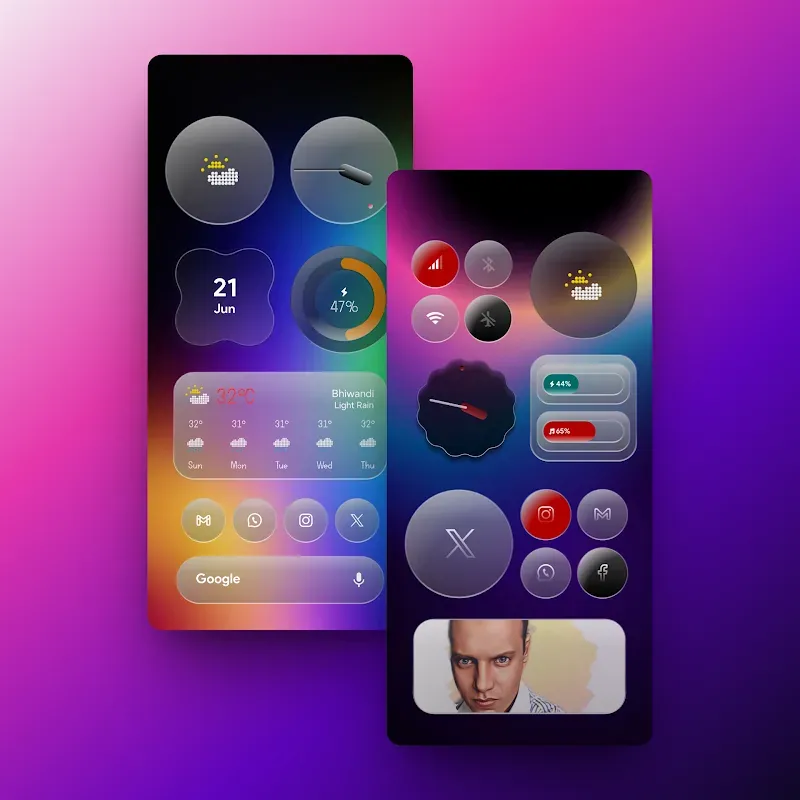Capture d'écran My Thing Glass KWGT 2
