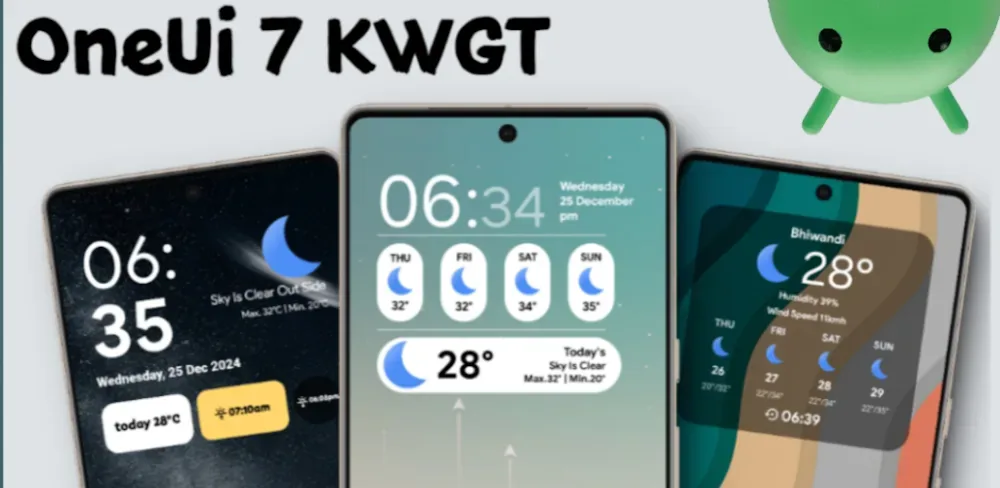 Aperçu du widget OneUi 7 KWGT 1