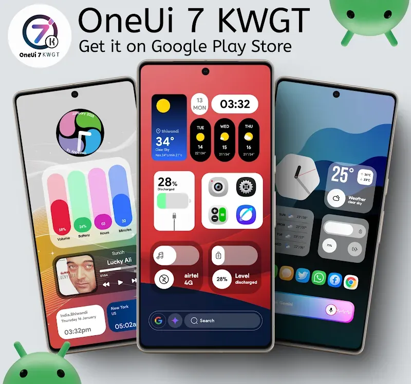 Aperçu du widget OneUi 7 KWGT 6
