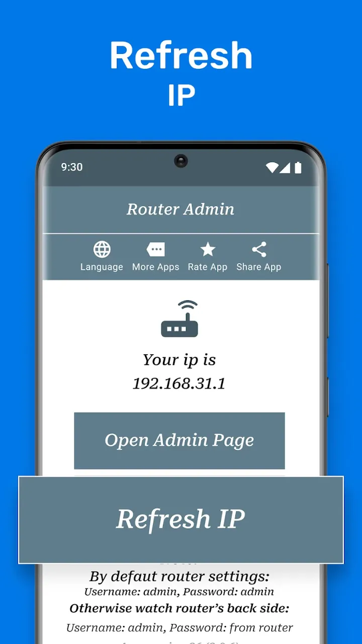 Router Admin Page capture d'écran 4