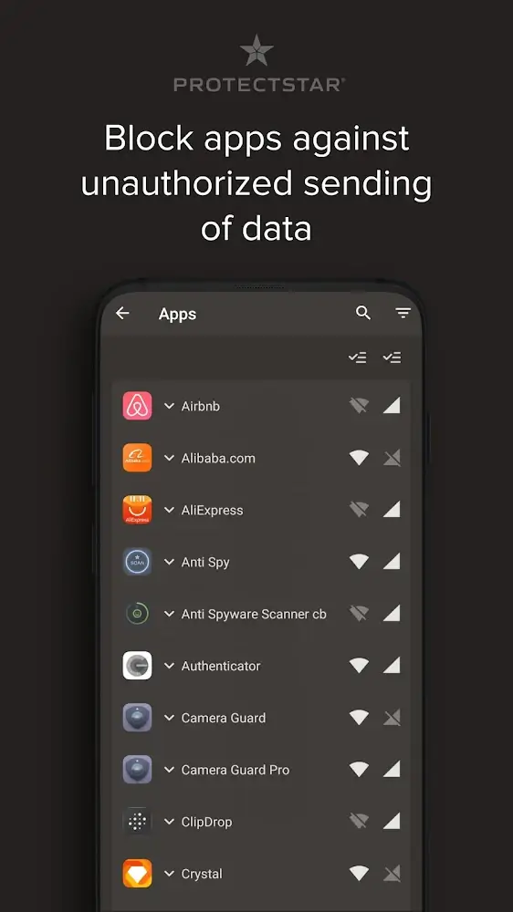 Firewall - Anti Spyware App capture d'écran 2