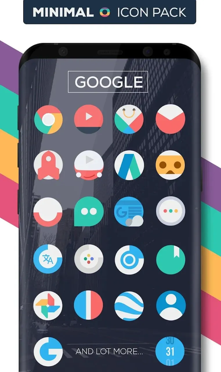 Aperçu 4 de Minimal O Icon Pack