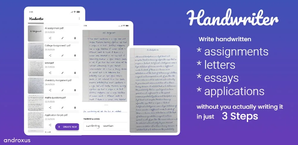 Handwriter aperçu de capture d'écran 1