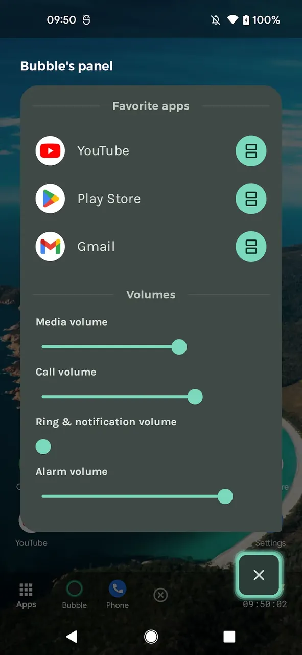 Capture d'écran de prévisualisation 3 de Bubble: Apps in Split Screen
