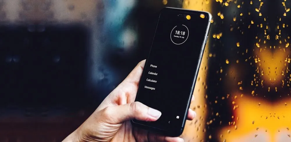 tangkapan layar home screen minimalist phone launcher 1