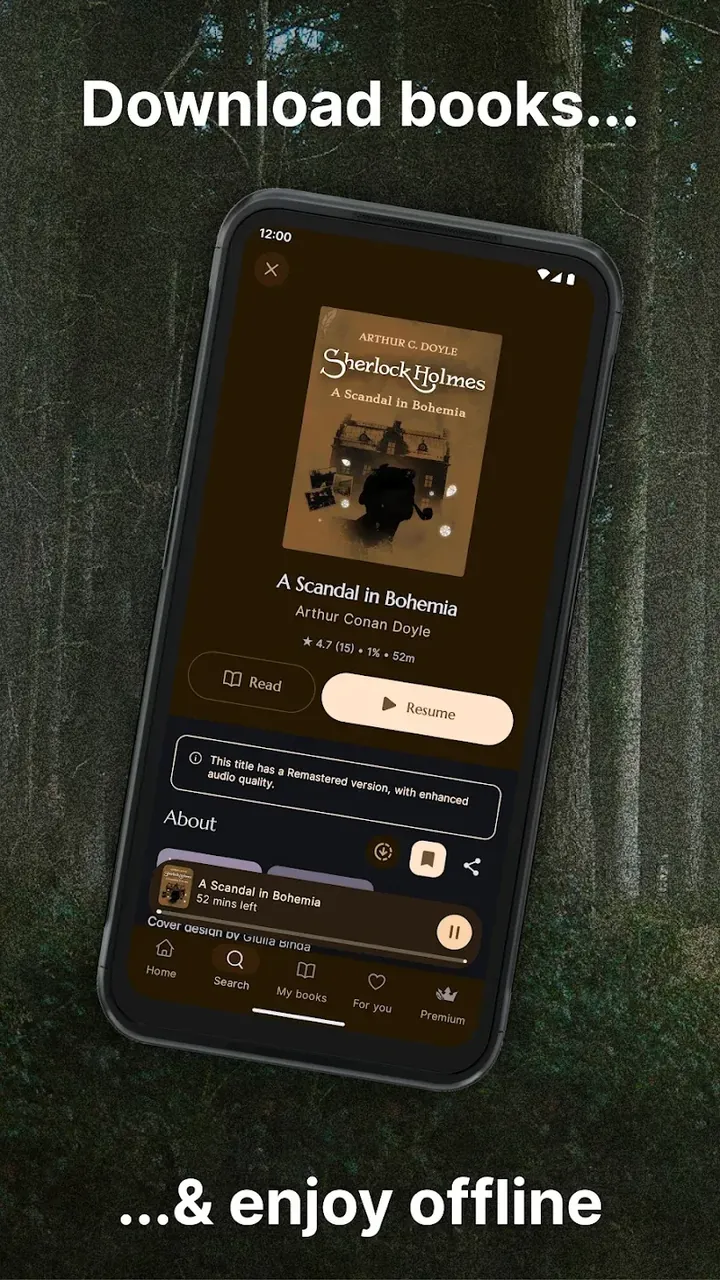 Capture d'écran de l'application Fabuly 5