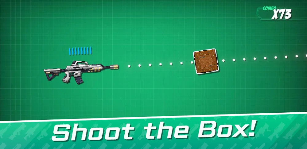 Capture d'écran du gameplay de Shoot the Box: Gun Game 1