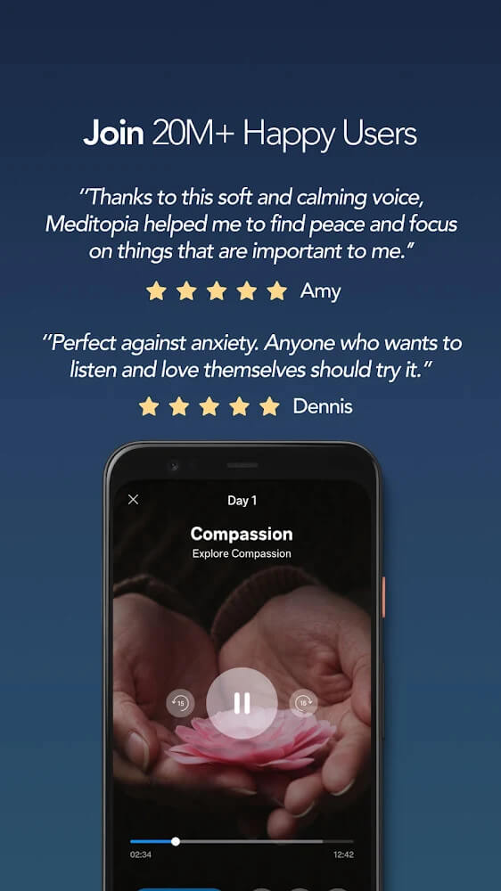 Aperçu de l'interface de Meditopia 7