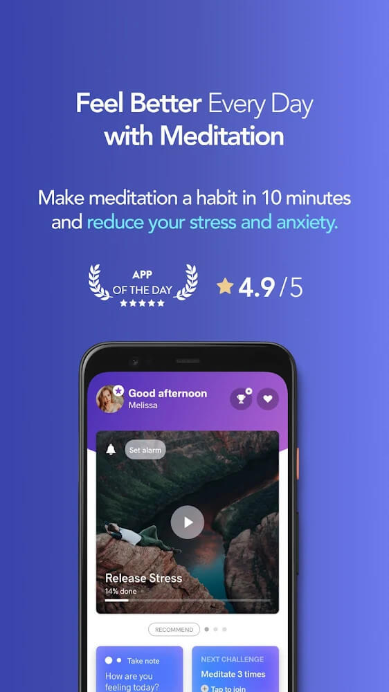Aperçu de l'interface de Meditopia 3