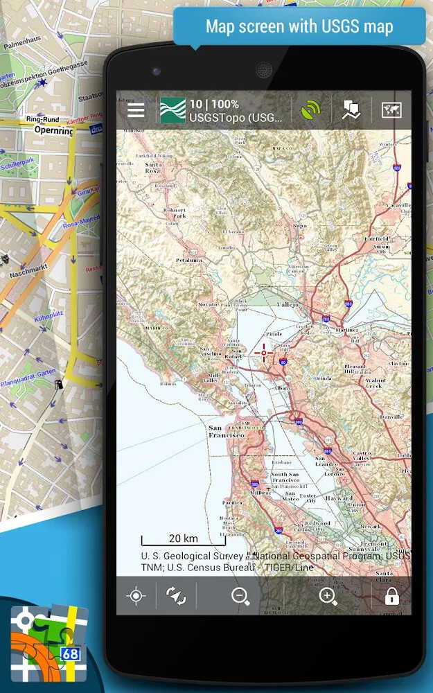 Capture d'écran 2 de l'application Locus Map Pro