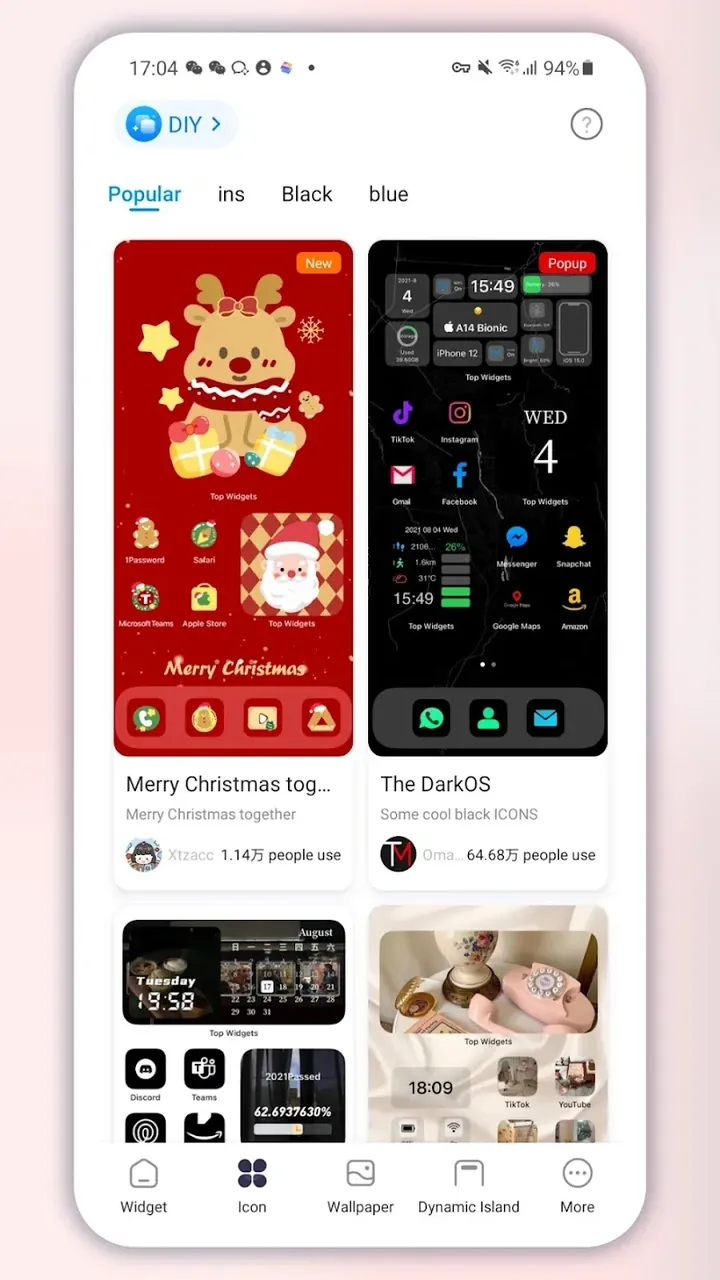 Top Widgets capture d'écran 6