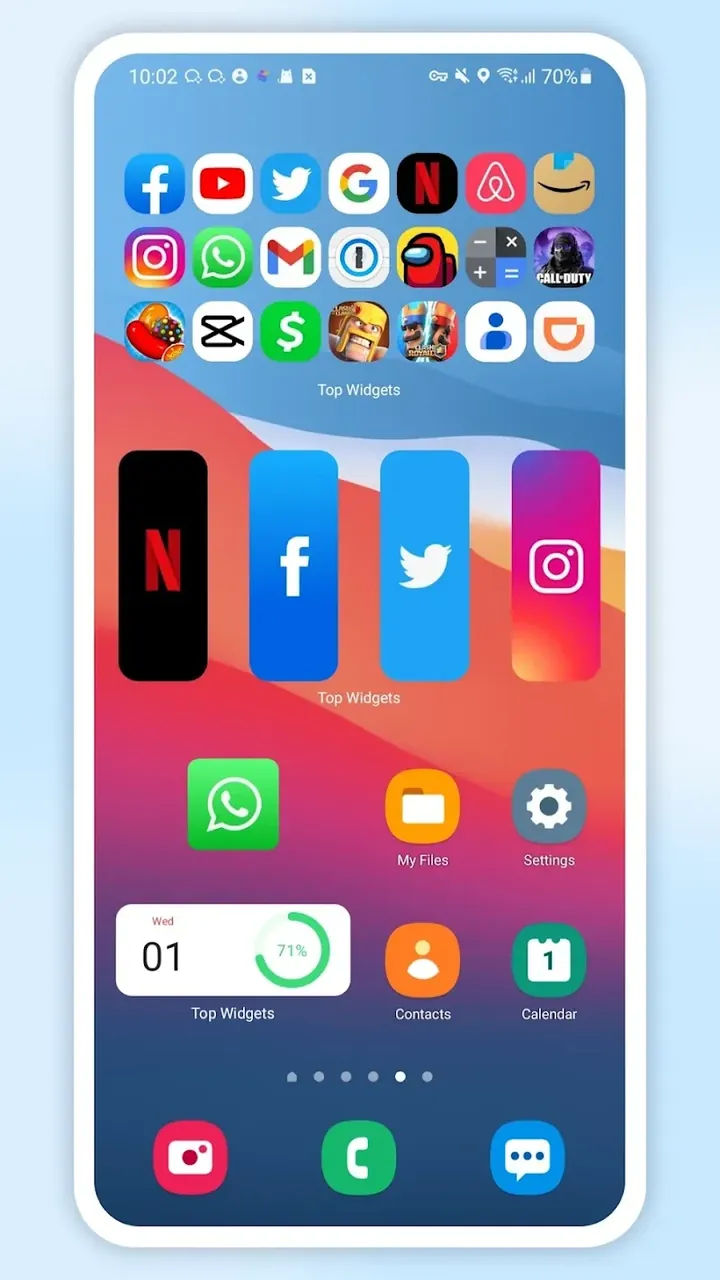 Top Widgets capture d'écran 2