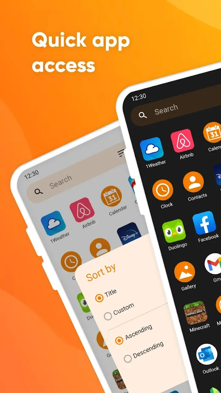 Capture d'écran de l'application Simple App Launcher 3
