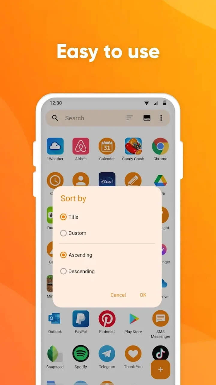 Capture d'écran de l'application Simple App Launcher 5