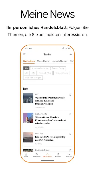 Handelsblatt - Nachrichten app screenshot 4