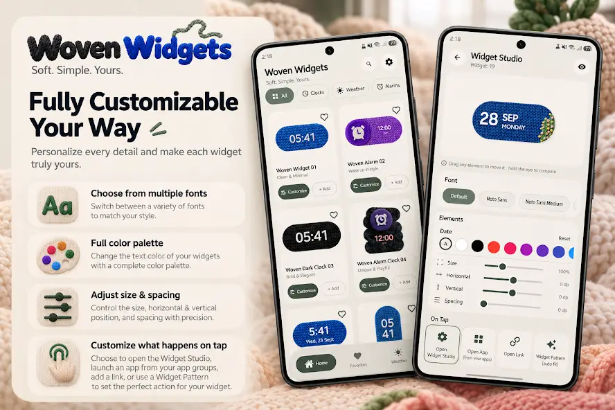 Capture d'écran 3 de l'application Woven Widgets