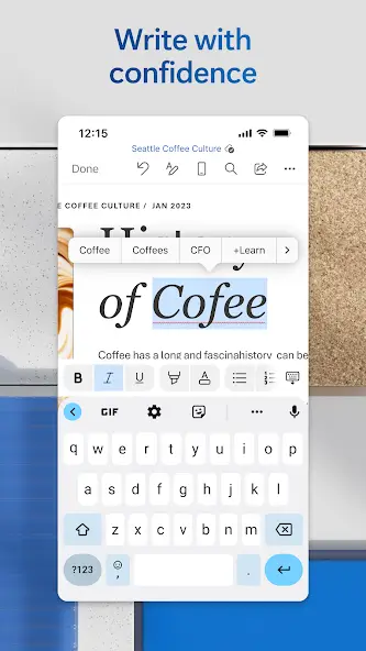 Capture d'écran 3 de Microsoft Word: Edit Documents