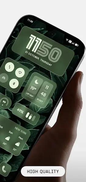 Liquid Glass Widgets : Blur aperçu de l'application 5