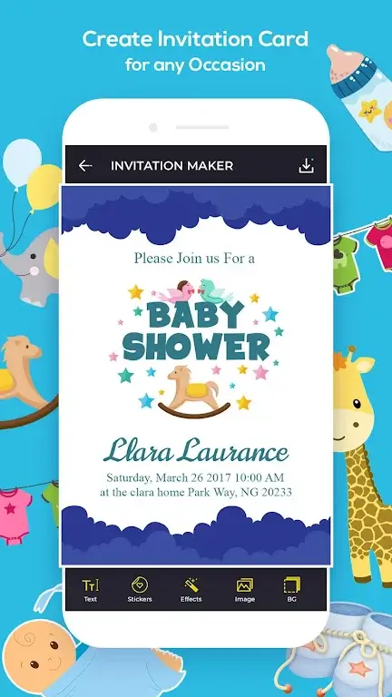 Invitation Card Maker capture d'écran 4