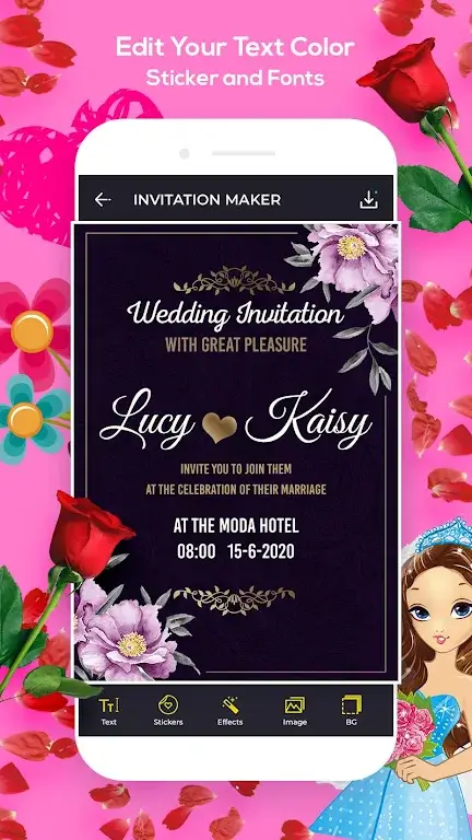 Invitation Card Maker capture d'écran 3