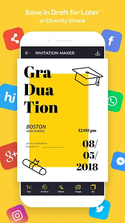 Invitation Card Maker capture d'écran 5