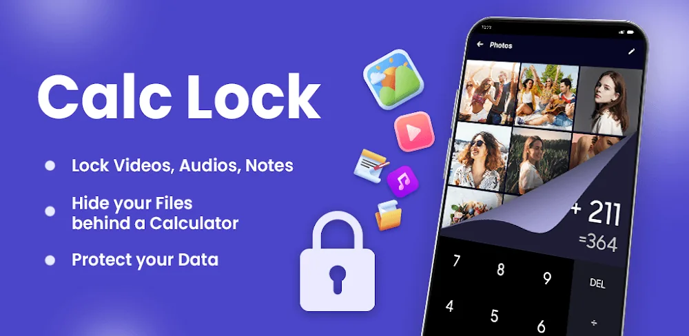 Aperçu d'écran 1 de Calculator Lock