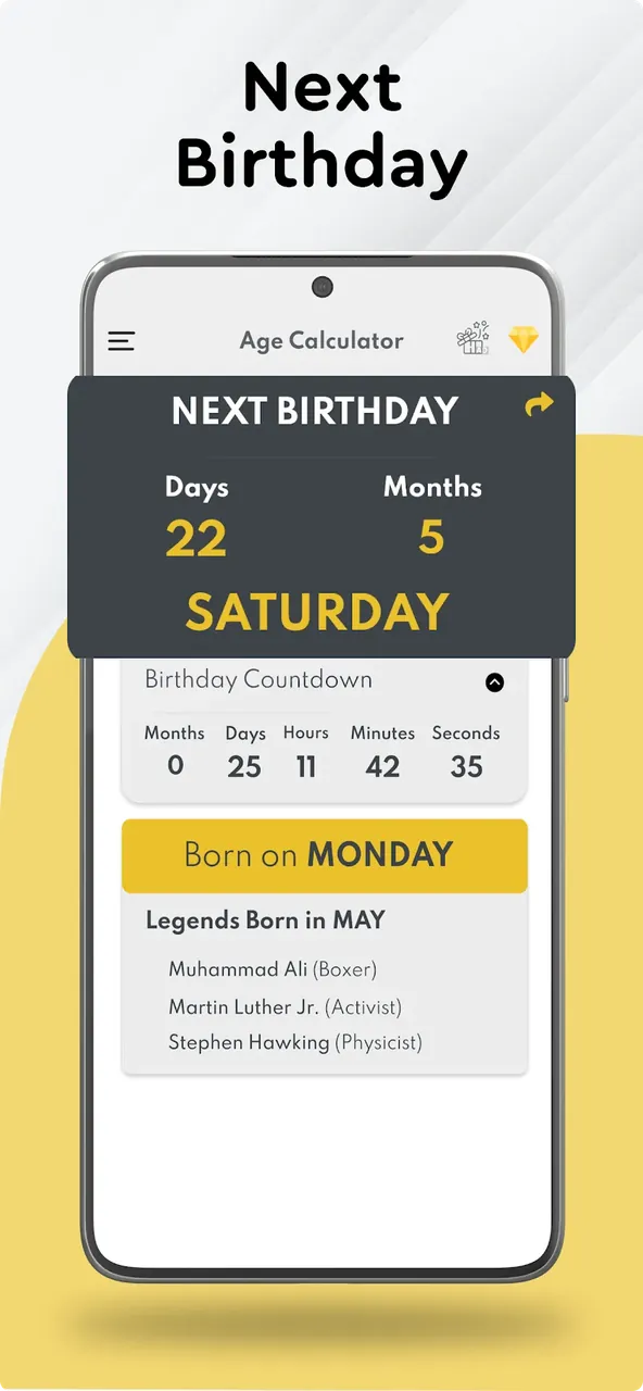 Age Calculator - Date de Naissance capture d'écran 4