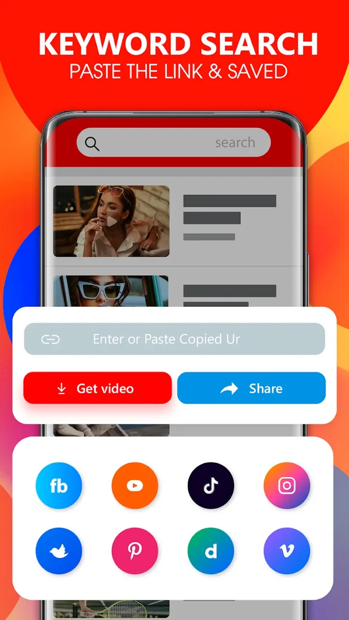 Aperçu de l'application Tube Video Downloader 4