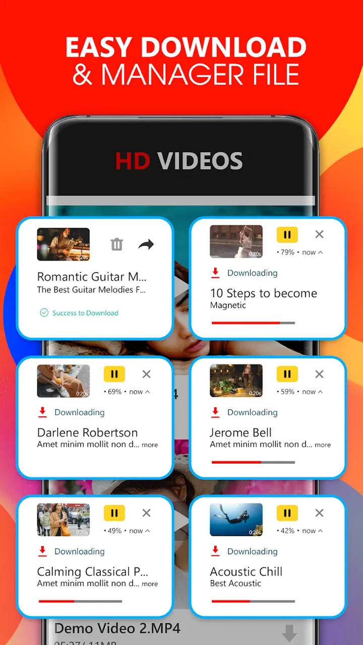 Aperçu de l'application Tube Video Downloader 6