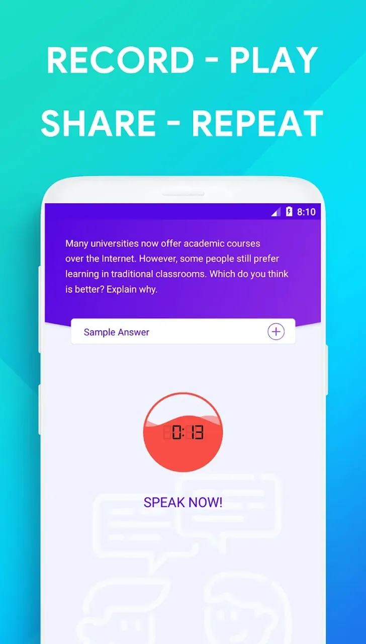 Capture d'écran 5 de l'application Speaking: TOEFL Speaking