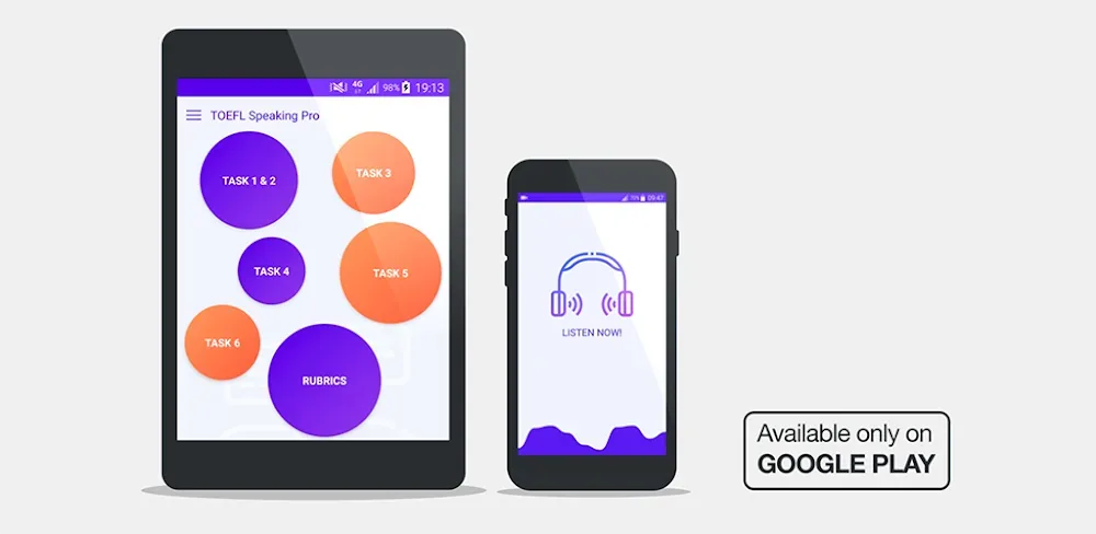 Capture d'écran 1 de l'application Speaking: TOEFL Speaking