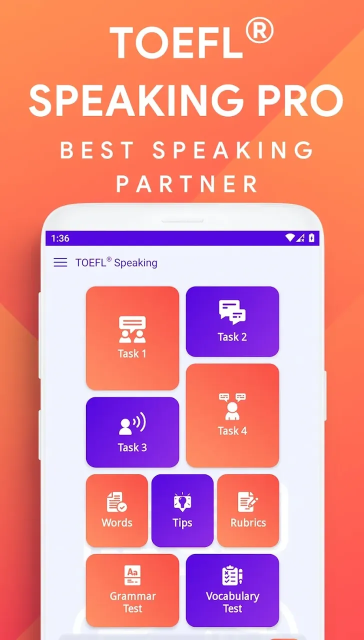 Capture d'écran 2 de l'application Speaking: TOEFL Speaking