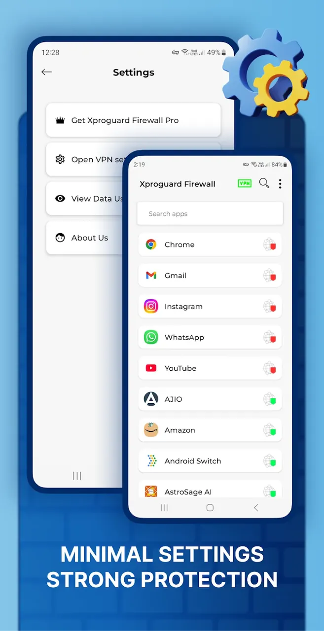 Aperçu intégré de Xproguard Firewall 5