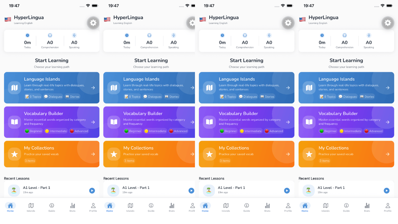 Aperçu de l'application HyperLingua 1