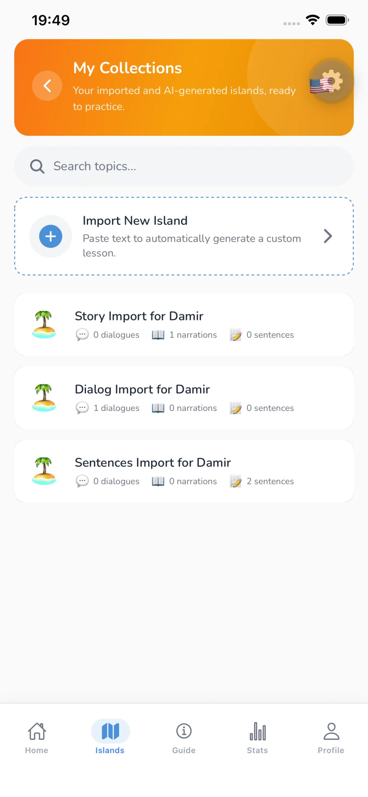 Aperçu de l'application HyperLingua 3