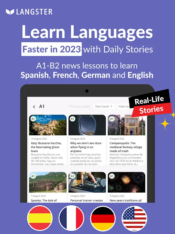 Readle (ex—Langster) Languages screenshot 2