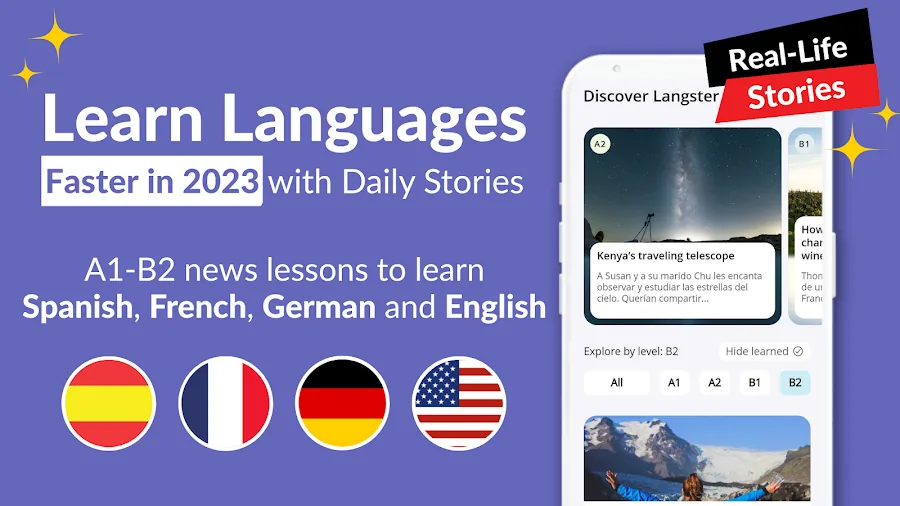 Readle (ex—Langster) Languages screenshot 1