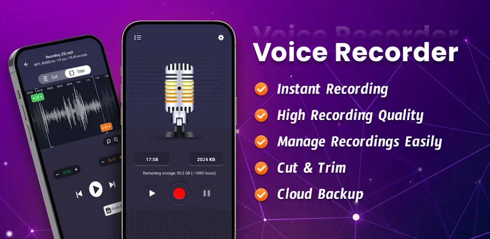 Aperçu de l'application Voice Recorder 1