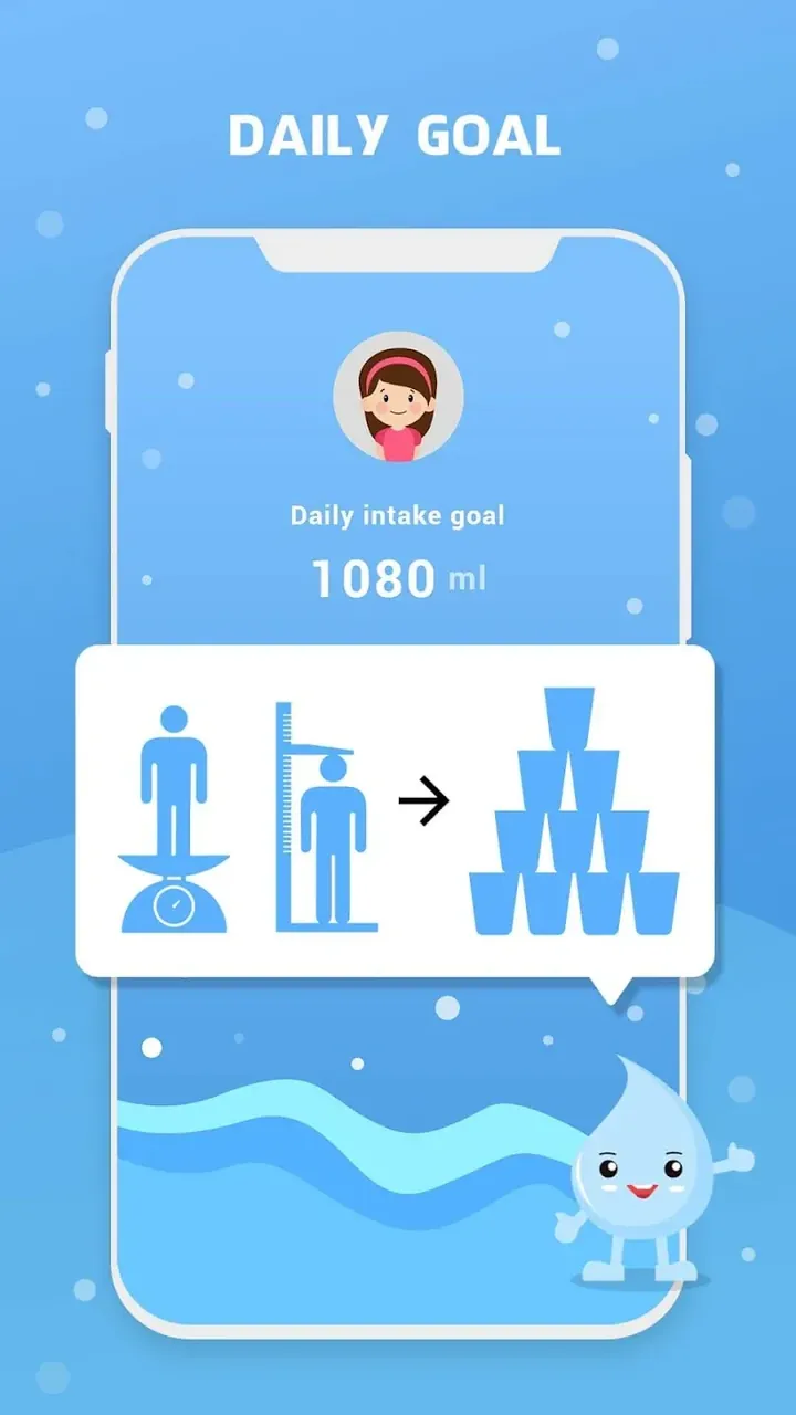Aperçu de l'application Drink Water Reminder 4