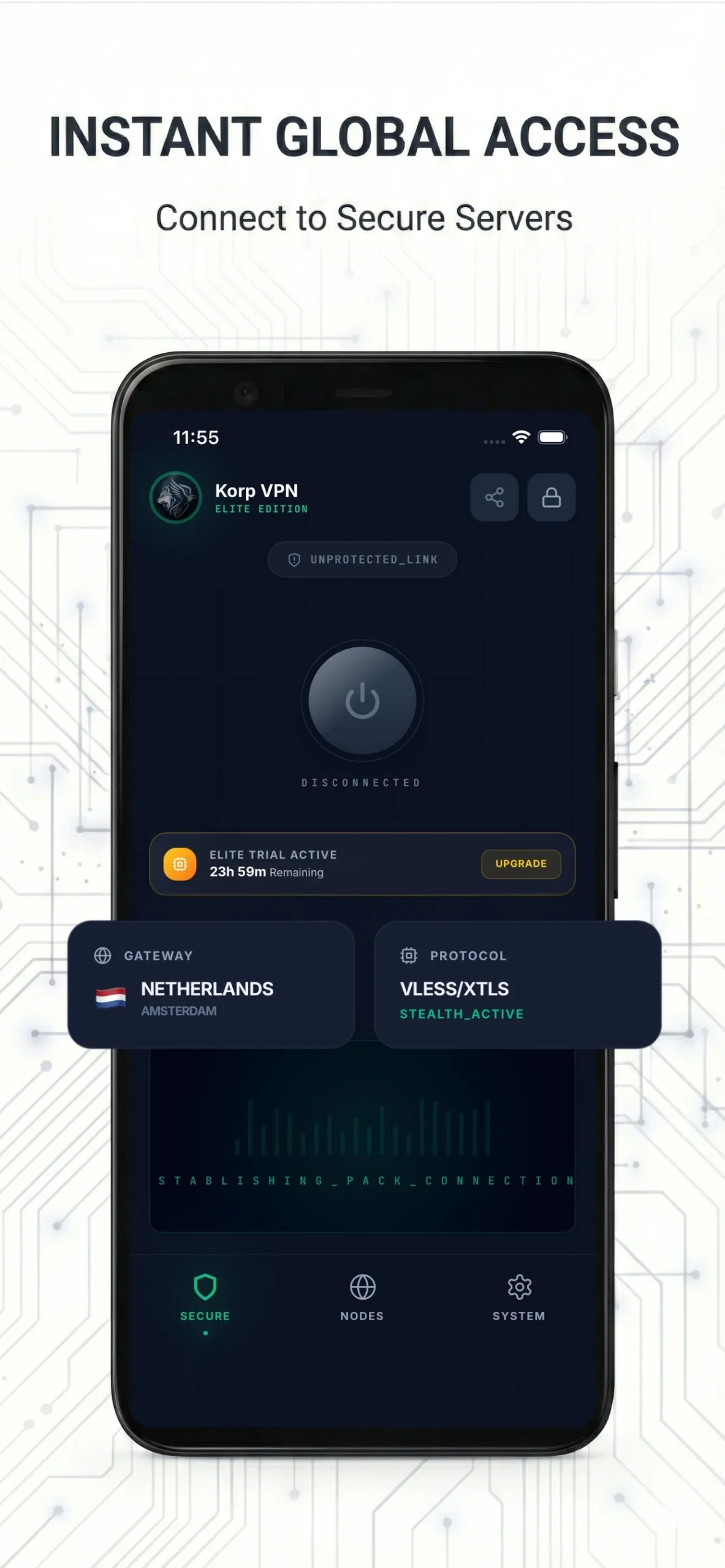 Capture d'écran Korp VPN 5