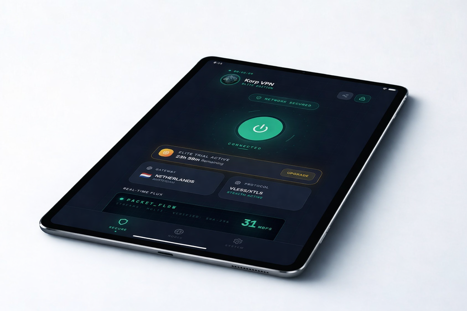 Capture d'écran Korp VPN 1