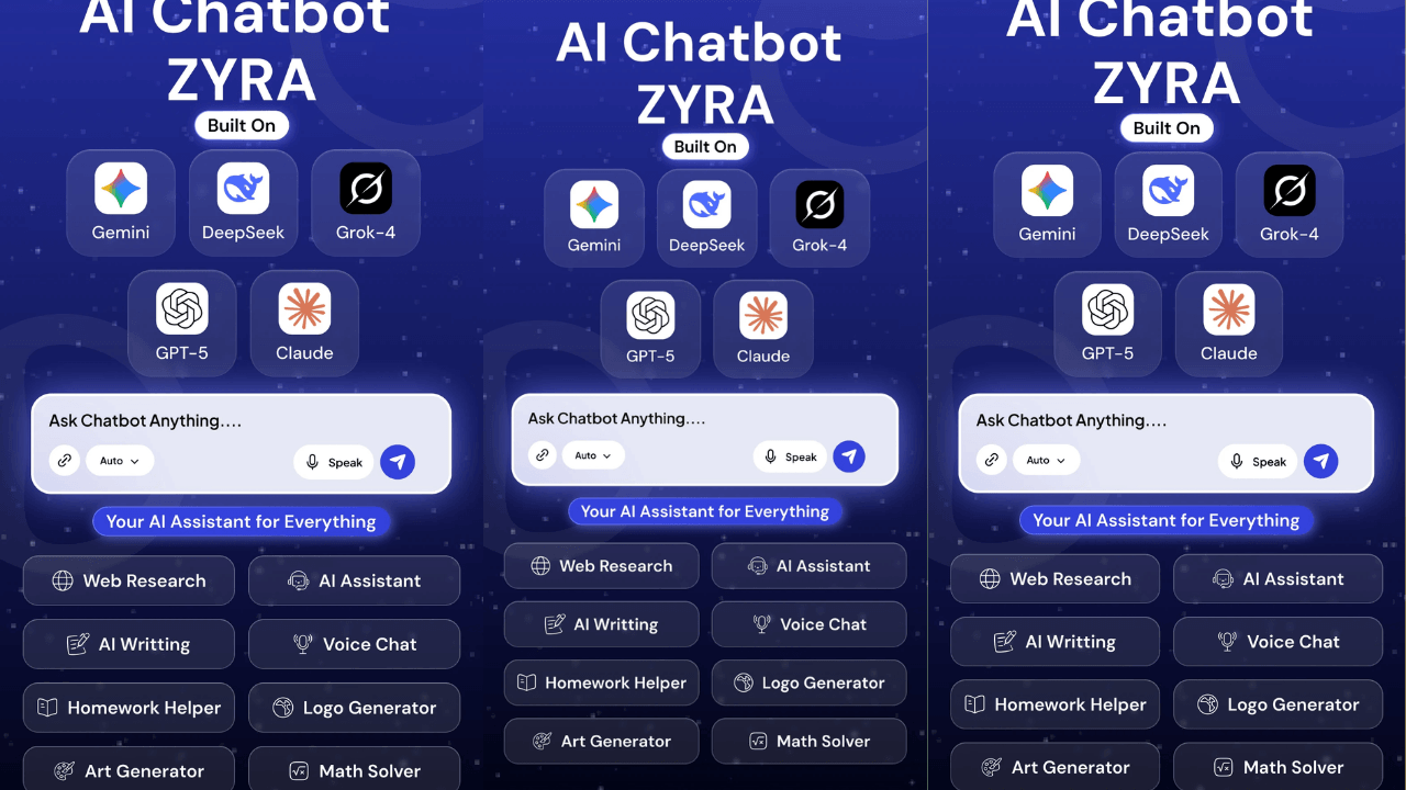 AI Chatbot & Chat AI App : Capture d'écran Zyra 1