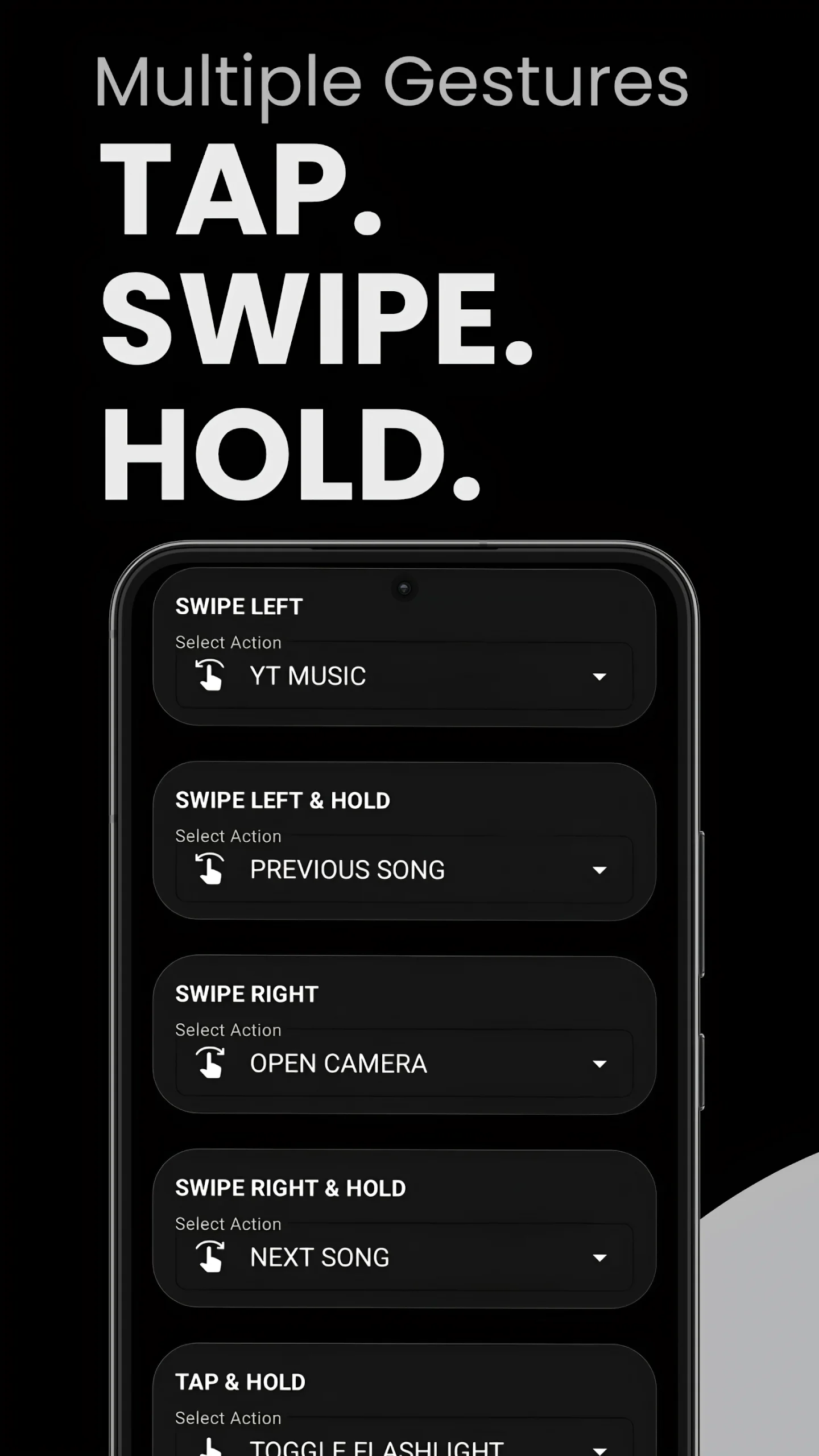 Capture d'écran 4 de Notch Touch: Dynamic Gestures