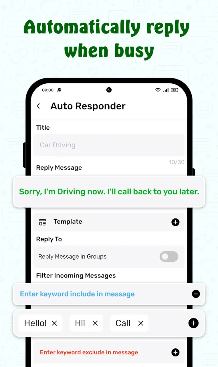 ScheduleUP : Auto Text Reply capture d'écran 3