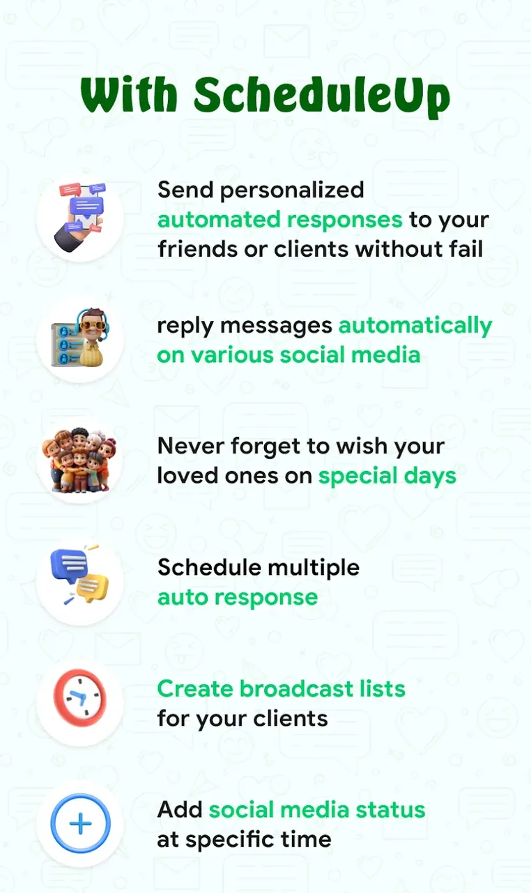 ScheduleUP : Auto Text Reply capture d'écran 5